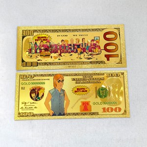 Billet de banque en feuille d'or <span class=keywords><strong>Beavis</strong></span> and Butt-Head, objet de collection, cadeau pour les fans - Product Image 6