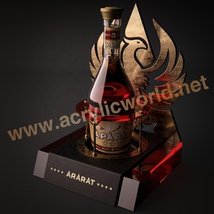 Acrylic LED Champagne Bottle Presenter with Luminous Base Illuminated Wine Display Stand for <b>Bar</b> and Nightclub - Product Image 3