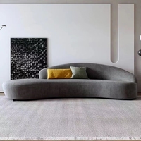 Canapé dune moderne, canapé incurvé pour hall d'hôtel, mobilier d'intérieur, canapé modulaire en tissu velours, canapés de salon