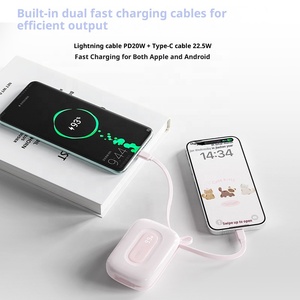 พาวเวอร์แบงค์แบบพกพา20000มิลลิแอมป์ต่อชั่วโมงสำหรับ <span class=keywords><strong>iPhone</strong></span> 14ชาร์จเร็ว22.5วัตต์ออกแบบได้ตามต้องการ - Product Image 3