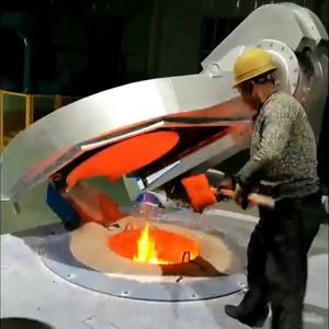 Four de fusion d'aluminium à vendre 100Kg 350Kg 500Kg 750Kg 1T Four de fusion à induction pour ferraille d'acier Usine de vente en gros - Product Image 1