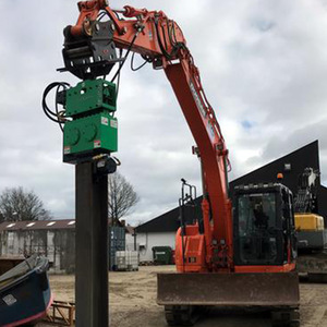 Vibro-compacteur hydraulique à rotation 360 degrés pour tôles d'acier de grande taille, destiné aux chantiers de construction - Product Image 4