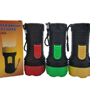1218 dry cell led flashlight dry battery power supper brightness torch light with lanyard