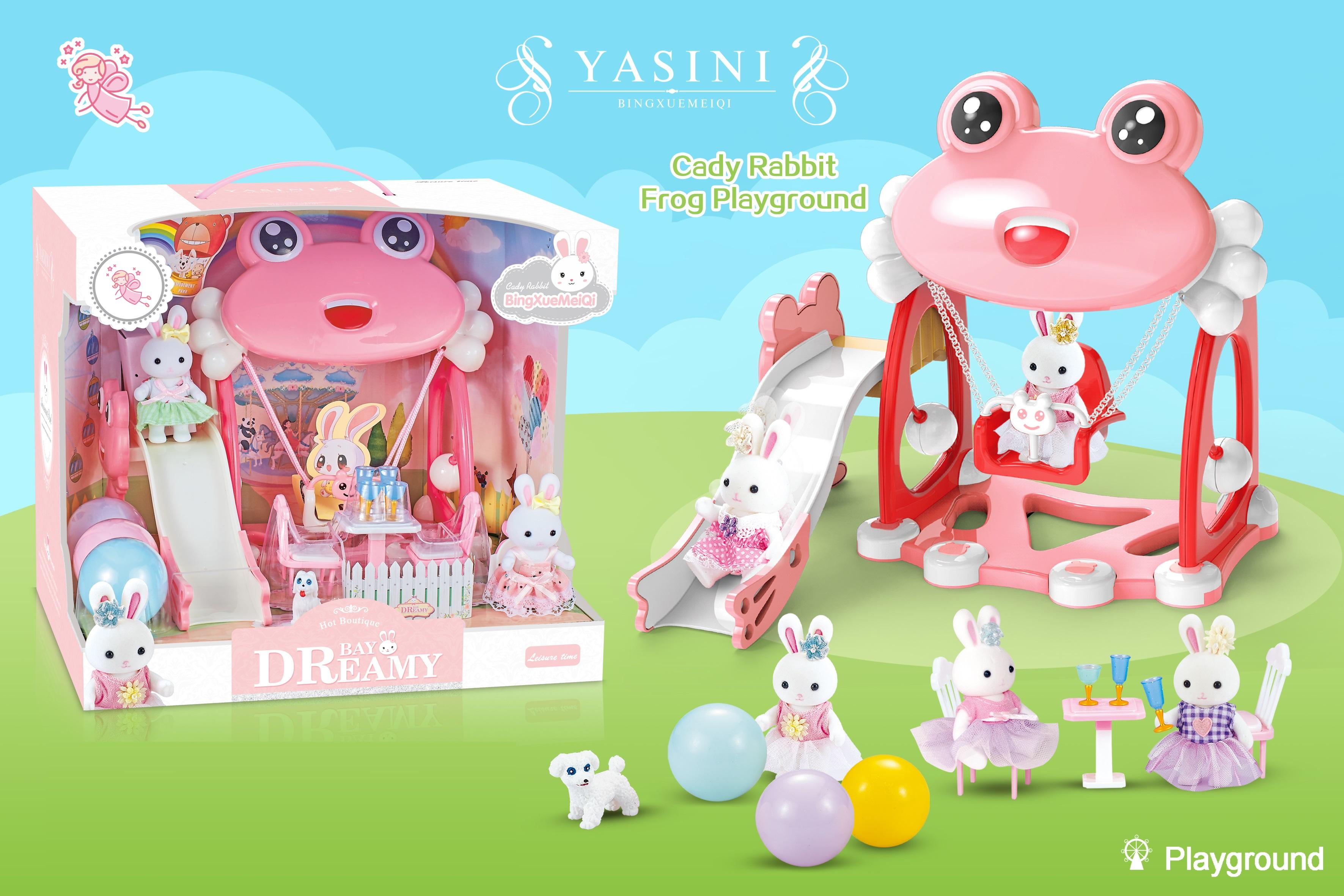 Bunny Doll House Rabbit House Toy Cute Bunny Rabbit Doll House