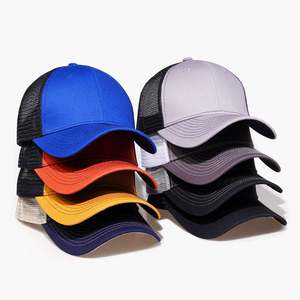 Gorra de camionero de malla de 6 paneles unisex gorra de deporte callejero de moda al por mayor gorra de ala curvada personalizada OEM color sólido gorras Snapback común - Product Image 2