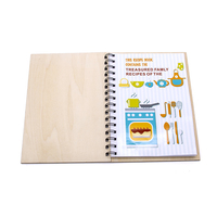 Menu en bois couvre cahier en bambou avec stylo