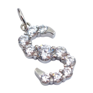 Collier avec pendentif lettre en argent 925 classique UM Jewelry pour femmes, enfants, anniversaires, mariages et occasions de fête - Product Image 5