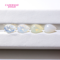 Cadermay Nouveau Produit 2026 Quartz Lacté Naturel Forme Poire 4x6mm à 13x18mm Pierre Précieuse en Cristal Taille Brillante en Stock