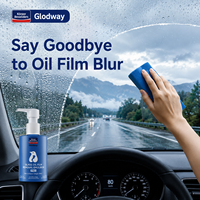 Kit d'additifs pour réservoir d'essuie-glace automobile prêt à l'emploi, sans pulvérisation, 130 ml, nettoyant pour taches d'eau sur vitres, émulsion pour élimination du film gras