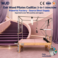 Fabricant d'origine Pilates Cadillac Reformer 3-en-1 avec lit central en bois d'érable massif et tour trapèze, faible MOQ, approvisionnement direct usine, CE/SGS