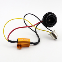 Kit décodeur P21W LED 1156 avec résistance de charge et faisceau de câblage pour éviter l'hyper clignotement des clignotants (compatible BA15S, PY21W, BAU15S, 25W, 10RJ)
