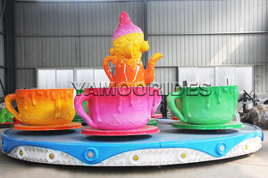 Manèges populaires pour enfants en plein air : Manèges en forme de tasses à thé et à café à vendre - Product Image 3
