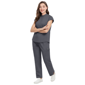 42393 Ensembles de Blouses Médicales Personnalisées ; Uniformes Médicaux Style <span class=keywords><strong>Mao</strong></span> en Chiffon pour Femme Grande Taille - Product Image 1