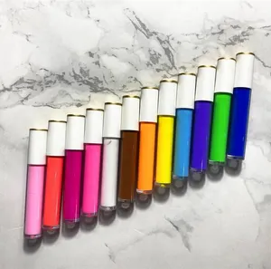 Label privé crayon à lèvres cosmétique étanche lumière néon personnalisé multicolore lumière UV couleur mate eyeliner liquide