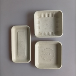 Plateau alimentaire de canne à sucre jetable biodégradable Descartable Platos Desechables écologique pour les occasions de fête - Product Image 4