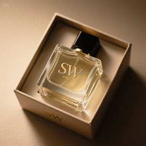 High End özelleştirilmiş lüks hava 30ml 50ml 100ml erkekler ve kadınlar şeffaf cam parfüm şişesi kutusu ve çanta ile - Product Image 3