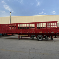 Prix usine Semi-remorque à ridelles fermées 30-80 tonnes, conception à parois latérales, durable, pour l'agriculture et le transport général