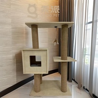 Griffoir élégant et luxueux pour chat, plateforme de haute qualité en sisal, grand arbre à chat