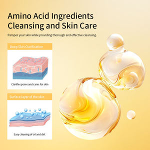 <span class=keywords><strong>Mousse</strong></span> nettoyante visage 200 ml à la vitamine C et aux acides aminés, nettoyage en profondeur des pores, démaquillant doux, non desséchant, lavage quotidien du visage - Product Image 4