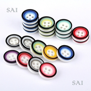 Nút Màu Nhựa Resin Bán Chạy <span class=keywords><strong>20</strong></span> L Phong Cách Mới 2023 Nút 4 Lỗ Gắn Ngoại Quan Tròn - Product Image 2