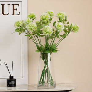 Flor de plástico 61cm 2 cabezas Bola de cebolla simulada Flor Superior Evento en casa Decoración DE BODA Diente De León artificial - Product Image 6