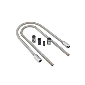 Parti di prestazioni Auto universale 44 "in acciaio inossidabile <span class=keywords><strong>cromato</strong></span> flessibile riscaldatore tubo flessibile del radiatore Set Kit di copertura - Product Image 2