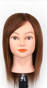 Pas cher Cosmétologie 100% Cheveux Humains <span class=keywords><strong>Afro</strong></span>-Américaine <span class=keywords><strong>Salon</strong></span> Pratique Coiffeur Tressage <span class=keywords><strong>Afro</strong></span> Formation Mannequin Dummy Poupée Tête - Product Image 2