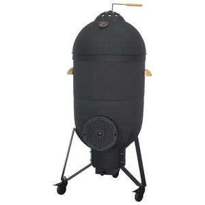 Réchaud à fusée SEB 4-en-1 en acier inoxydable, barbecue au charbon de bois |   Four à <span class=keywords><strong>pizza</strong></span> fumoir BBQ portable pour jardin, patio, balcon, extérieur - Product Image 1