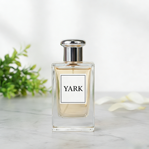 Custom Logo Sticker Rectangle Silver Cap 100ml Glass Perfume <b>Bottle</b> 100ml Luxury Perfume <b>Bottle</b> with <b>Box</b> - Product Image 1