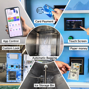 YISO Factory price commercial <b>Ice</b> Cube Vending Machine with Auto Bagging with RO reverse osmosis filtration system <b>Ice</b> <b>Maker</b> - Product Image 3