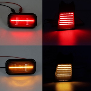 Ailead, el mejor reemplazo, lente ahumada sin error, luz LED amarilla + roja, luz LED delantera + trasera para techo de cabina para <span class=keywords><strong>Hummer</strong></span> H2 H2 SUT - Product Image 6