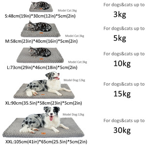 Fábrica al por mayor Doghouse Dog Mat XL M Tamaños Cálido Extraíble Lavable Felpa Nido Cama Forma cuadrada Gato Invierno Mat Hecho <span class=keywords><strong>Tela</strong></span> PP - Product Image 4