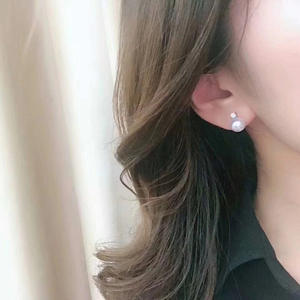 S925 Pure Silver DIY Pearl Accessories 9303 <b>Gold</b> Silver Pendant Ring Stand Stud <b>Earrings</b>-a Stylish Jewelry <b>Set</b> - Product Image 4