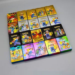 Anime Products 55 Pcs a Box Jeu de cartes à jouer en or Cartes Pokmon de luxe Booster Box Trading Game Pokemoned Poke Mon Cards - Product Image 4
