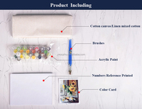 Image par numéro fille peinte à la main cadeau dessin acrylique décoration de la maison peinture à l'huile Kit Art mural