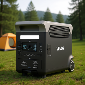 Station d'alimentation portable Vevor 3840Wh, batterie LiFePO4, générateur solaire, 10 sorties, onduleur à onde sinusoïdale pure, utilisation domestique, camping, camping-car - Product Image 2