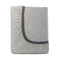 Ensemble de literie de luxe en jersey de coton 140gsm tissage texturé unique beurre doux respirant toutes saisons ensemble de draps de poche profonde