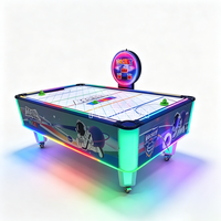 Máquina de Juego de Hockey de Aire Electrónica Comercial con Monedas, Superficie Curva, para Deportes de Interior, en Oferta