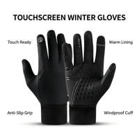 Gants d'hiver imperméables à écran tactile, rechargeables, électriques, chauffants, pour moto, snowboard, motoneige, en polyester