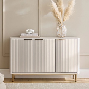 ตู้เก็บของทางเข้าขนาดใหญ่สไตล์ยุโรปแบบกำหนดเอง ประหยัดพื้นที่ ดีไซน์ลายร่อง ทำจากไม้เนื้อแข็ง เคลือบเงา - Product Image 1