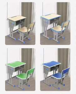 In hoogte verstelbare schooltafel afbeeldingen tafel ander schoolmeubilair met multiplex schoolbureau prijs meubilair - Product Image 4