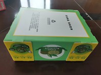 Boîte à fruits en plastique réutilisable avec capacité personnalisée et ventilation avec impression colorée