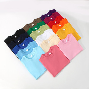 Uniformes de Manga Corta Color Caramelo para Niños, 180g 200g, Camisetas Publicitarias Lisas al por Mayor - Product Image 4