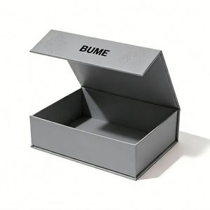 Boîte cadeau pliante magnétique de luxe personnalisée, matériaux recyclés, carton rigide, doublure en éponge pour cadre photo, logo personnalisé - Product Image 4