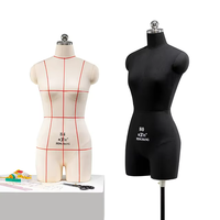Forme de robe du haut du corps en mousse Mannequin factice femme modèle de couture de style support pour la couture pour adultes comprend des caractéristiques de bras de tête