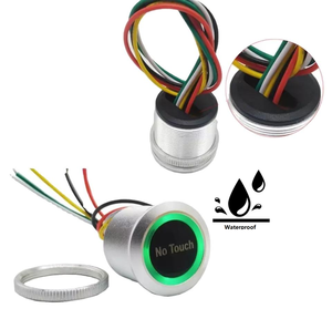 Mini Botón de Salida Infrarrojo Sin Contacto con Distancia de Detección Ajustable, Aleación de Aluminio, DC 12-24V, Impermeable, para Control de Acceso a Puertas - Product Image 2