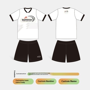 Custom 100% Polyester Tenniskleding Heren & Dames Tennisuniform Pak Badminton Jersey & T-Shirt - Product Image 4