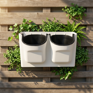 Jardinera Vertical de Doble Pared de Plástico PP con Logotipo Personalizado OEM ODM, con Depósito de Agua de Autorriego, Resistente - Product Image 1