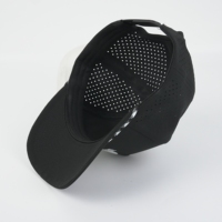 5-paneels geperforeerde golfpet met hoge kroon, gestructureerd, sneldrogend, sport baseball pet