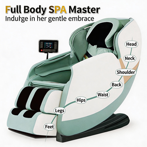 2026 零重力指压按摩椅，带全身水疗加热功能、气压功能、插电式和 USB 音乐按摩功能 - Product Image 3